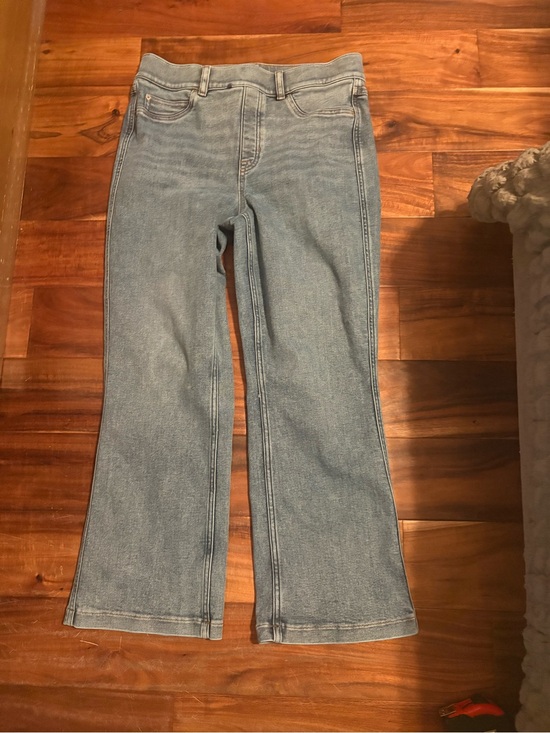 SPANX Denim - SPANX Kick Flare Jeans Light Wash Denim Women’s Large Pull-On Stretch (1410)